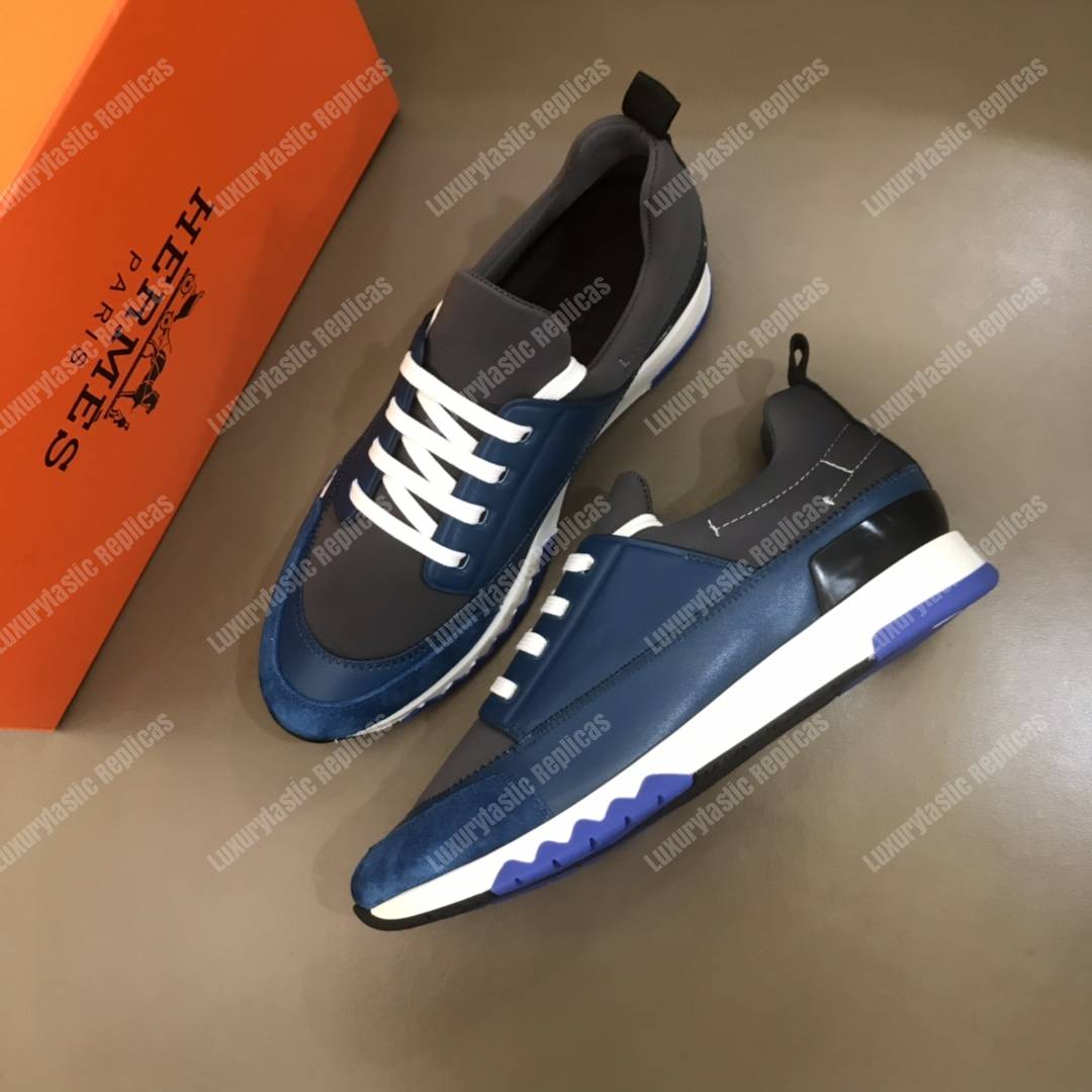 H**mes stadium sneaker blue