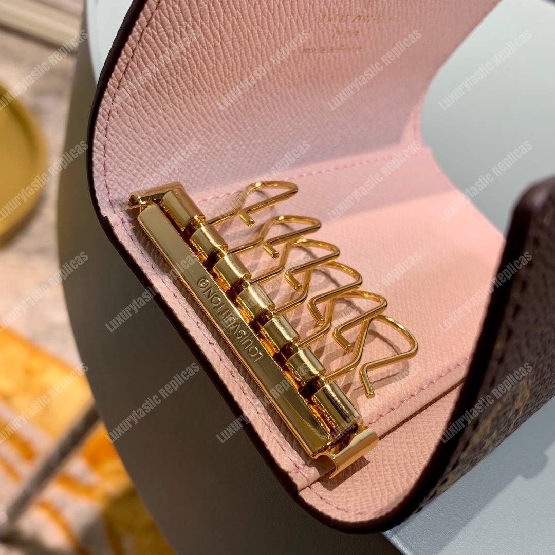 LV 6 Key Holder Monogram Canvas Smoothie Pink
