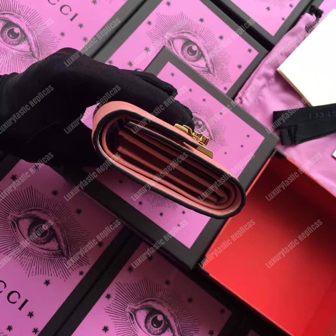 G*u*i gg padlock wallet magnolia