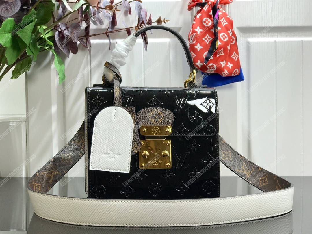 LV Spring Street Monogram Vernis Noir