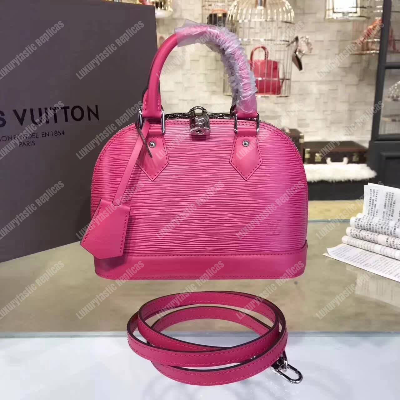 LV Alma BB Epi Leather Freesia