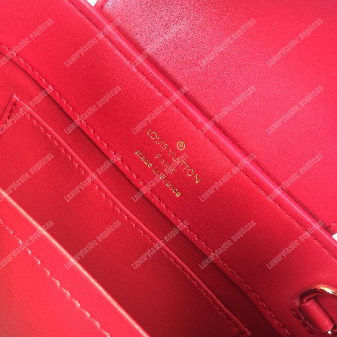 LV Capucines Mini Crocodilien Brillant Cherry