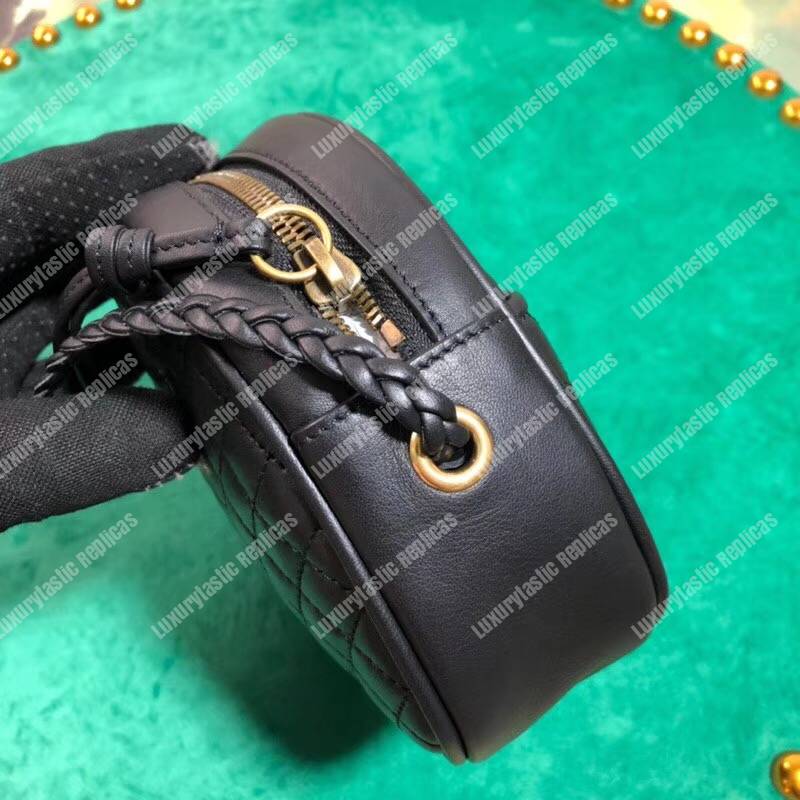 G*u*i leather mini bag black