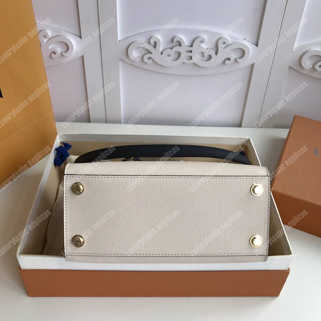 LV City Steamer PM Python Beige Snow