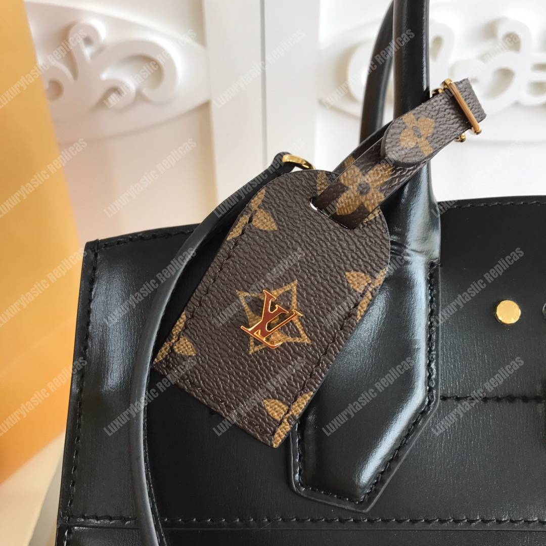 LV City Steamer MM Black / Safran Yellow / Creme Beige