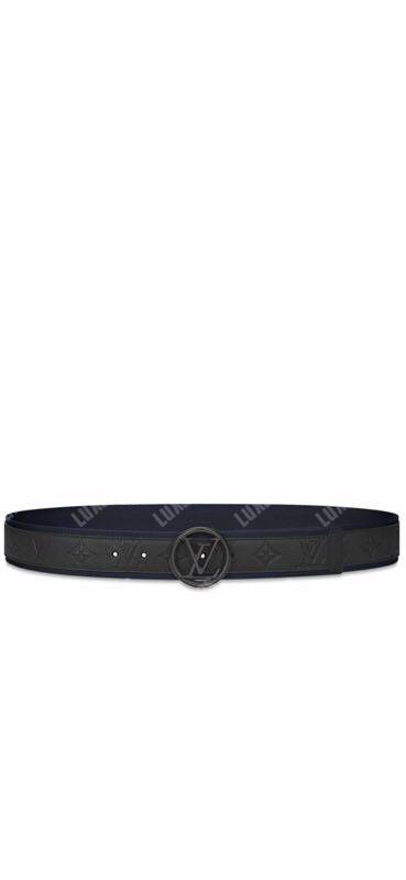 LV Circle 40mm Belt Black