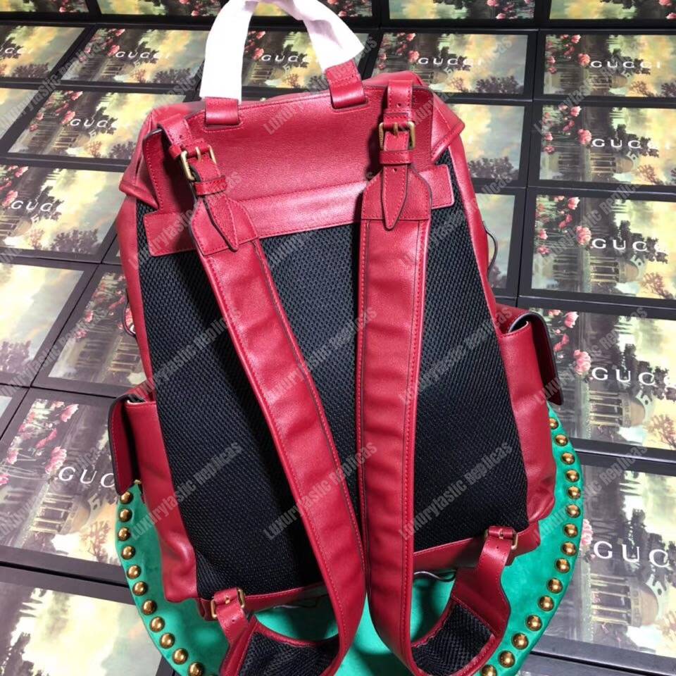 G*u*i re(belle) leather backpack cerise