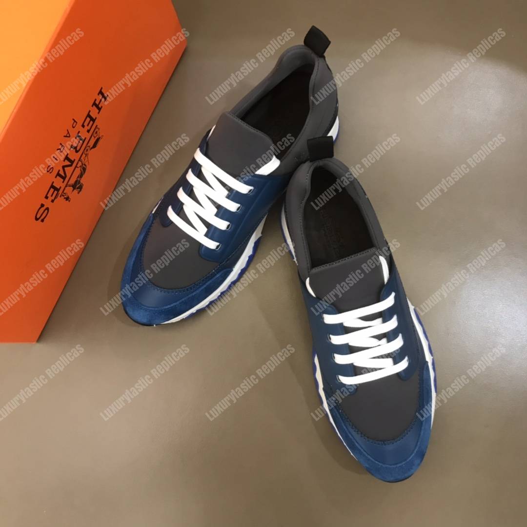 H**mes trail sneaker multicolore anthracite