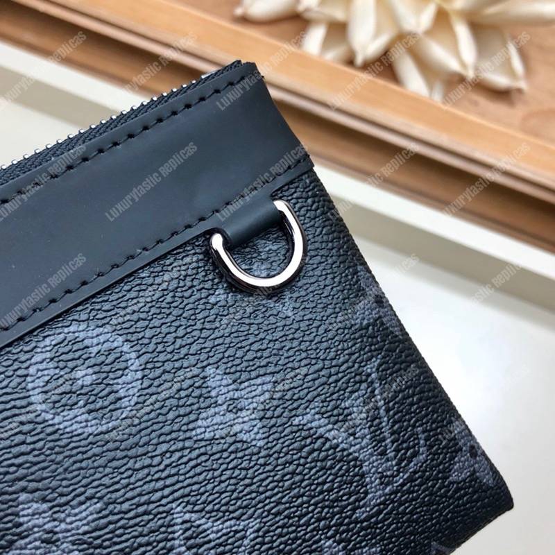 LV Discovery Pochette PM Monogram Eclipse Canvas
