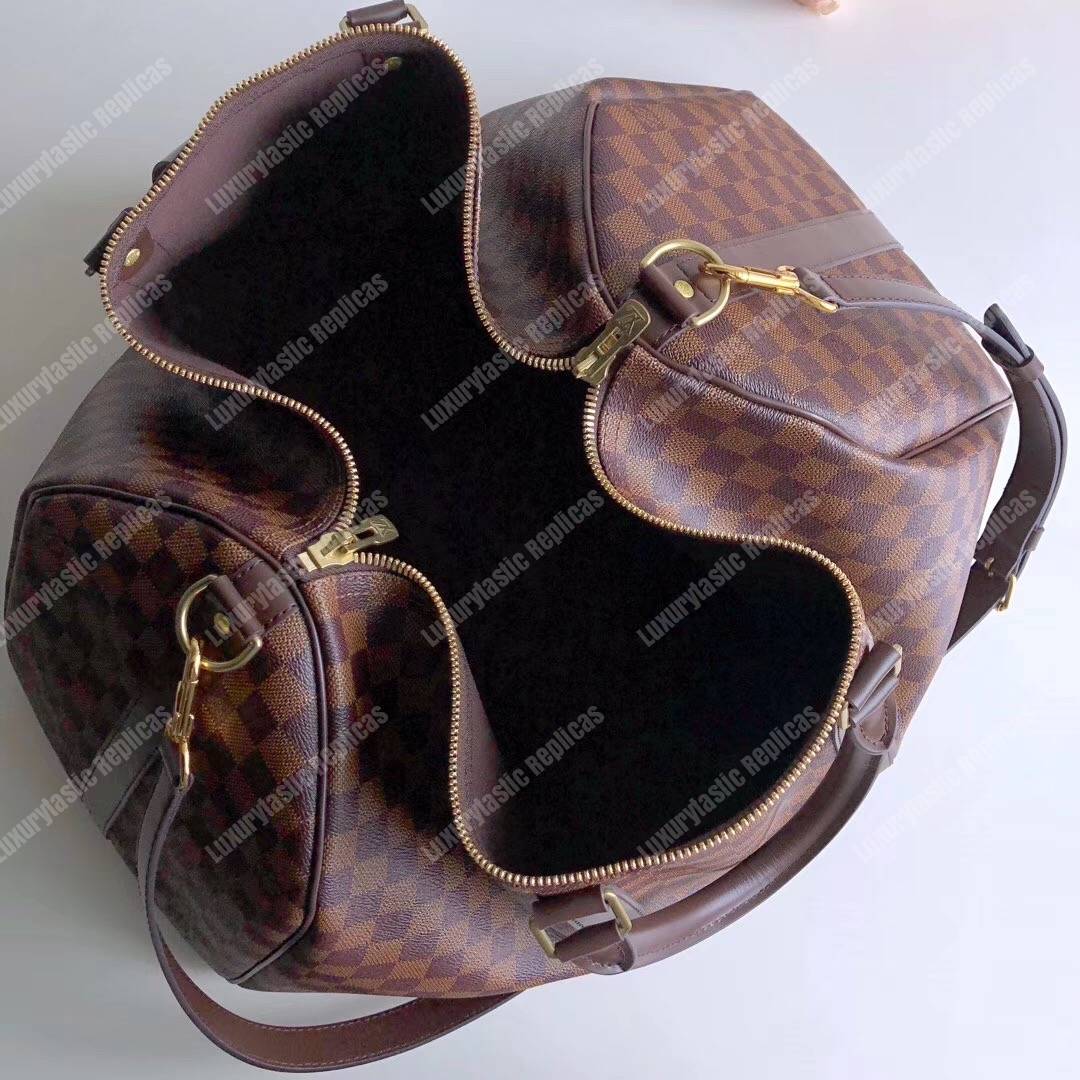 LV Keepall Bandouliere 55 Damier Ebene