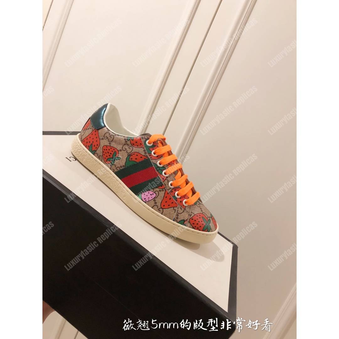 G*u*i ace gg G*u*i strawberry sneaker