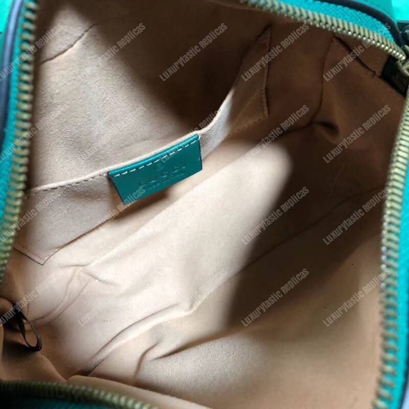 G*u*i gg marmont matelassé mini bag green