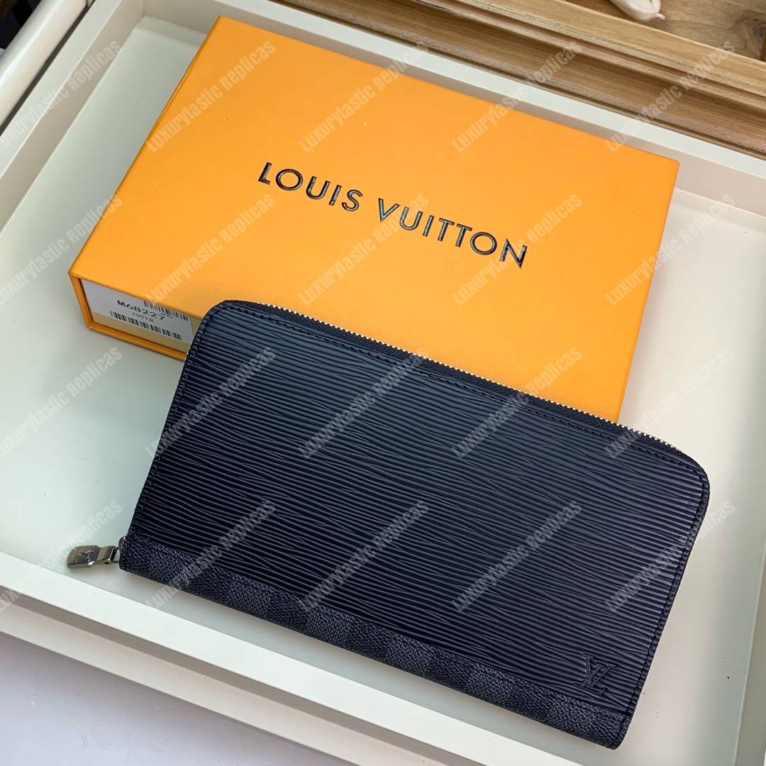 LV Zippy Organizer Epi Leather Damier Graphite