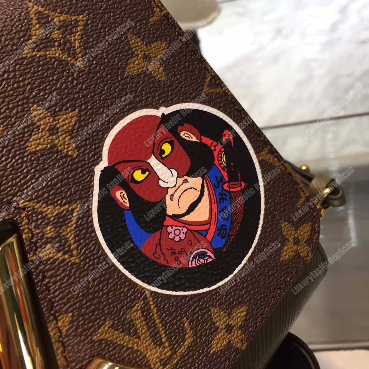 LV Epi Kabuki Stickers Twist MM Bag Monogram Canvas