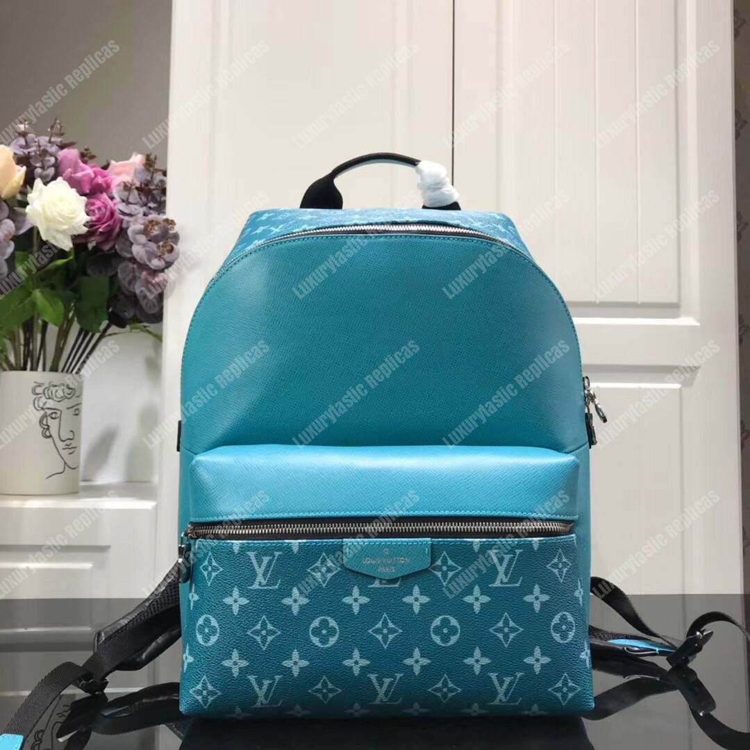 LV Discovery Backpack PM Taiga Leather Monogram Vert