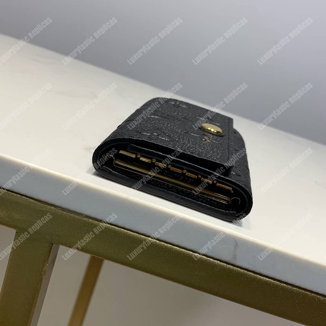 LV 6 KEY HOLDER Monogram Empreinte leather Noir