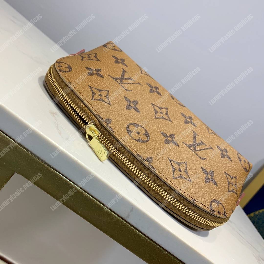 LV Cosmetic Pouch PM Monogram Caramel