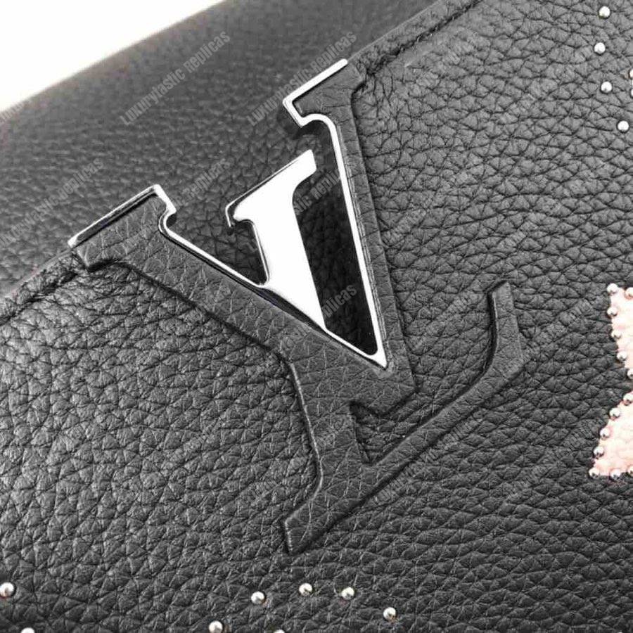 LV Capucines BB Taurillon Monogram Flowers Black