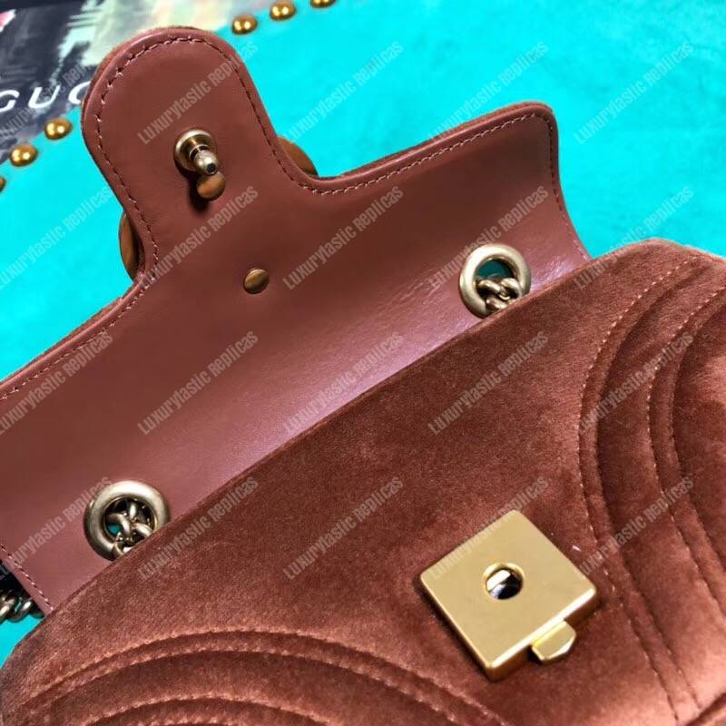 G*u*i gg marmont velvet mini bag