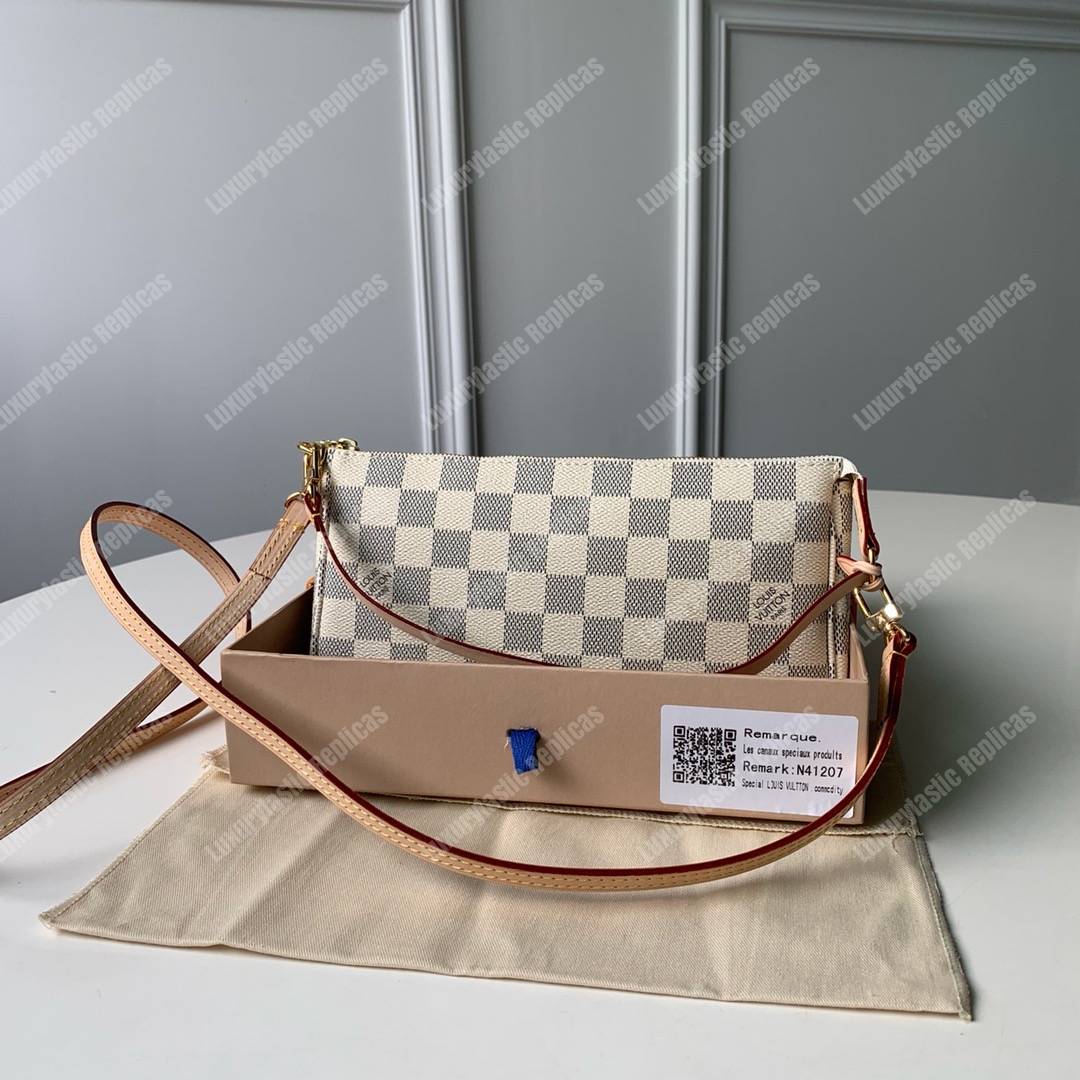 LV Pochette Accessoires Damier Azur