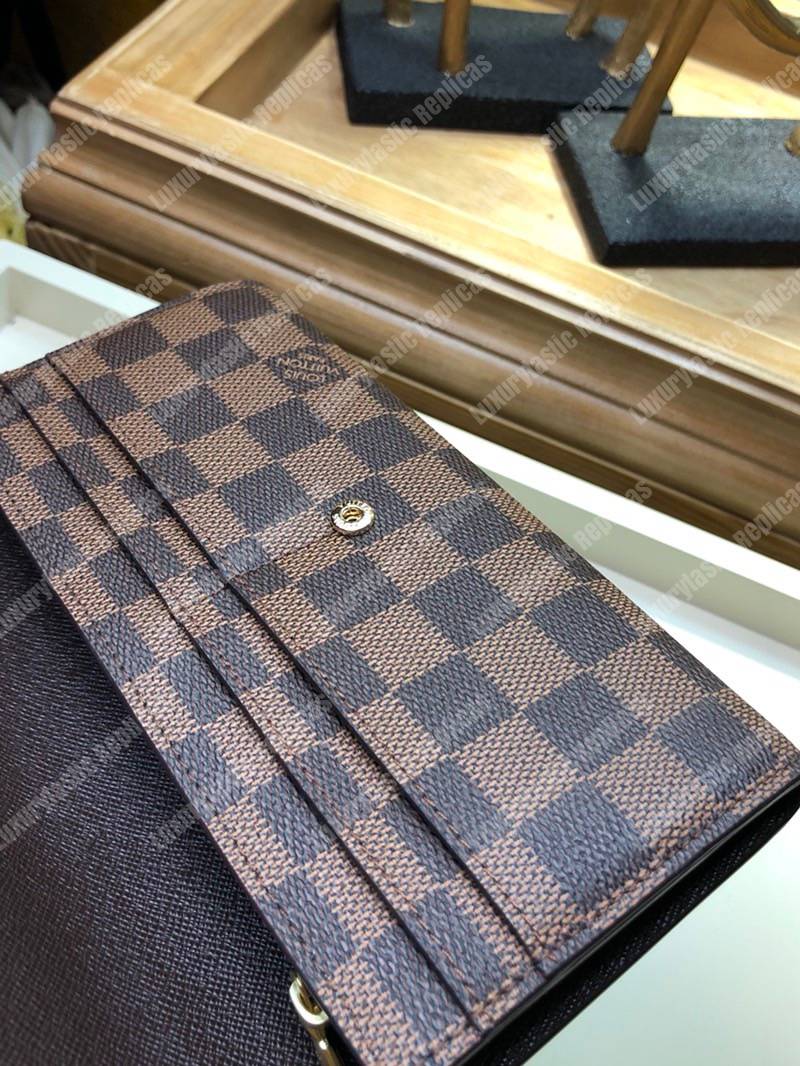 LV Sarah Wallet Damier Ebene Brown