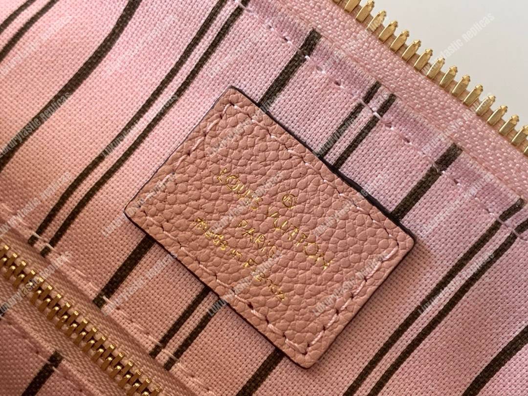 LV Speedy Bandouliere 25 Monogram Empreinte Leather Rose Poudre