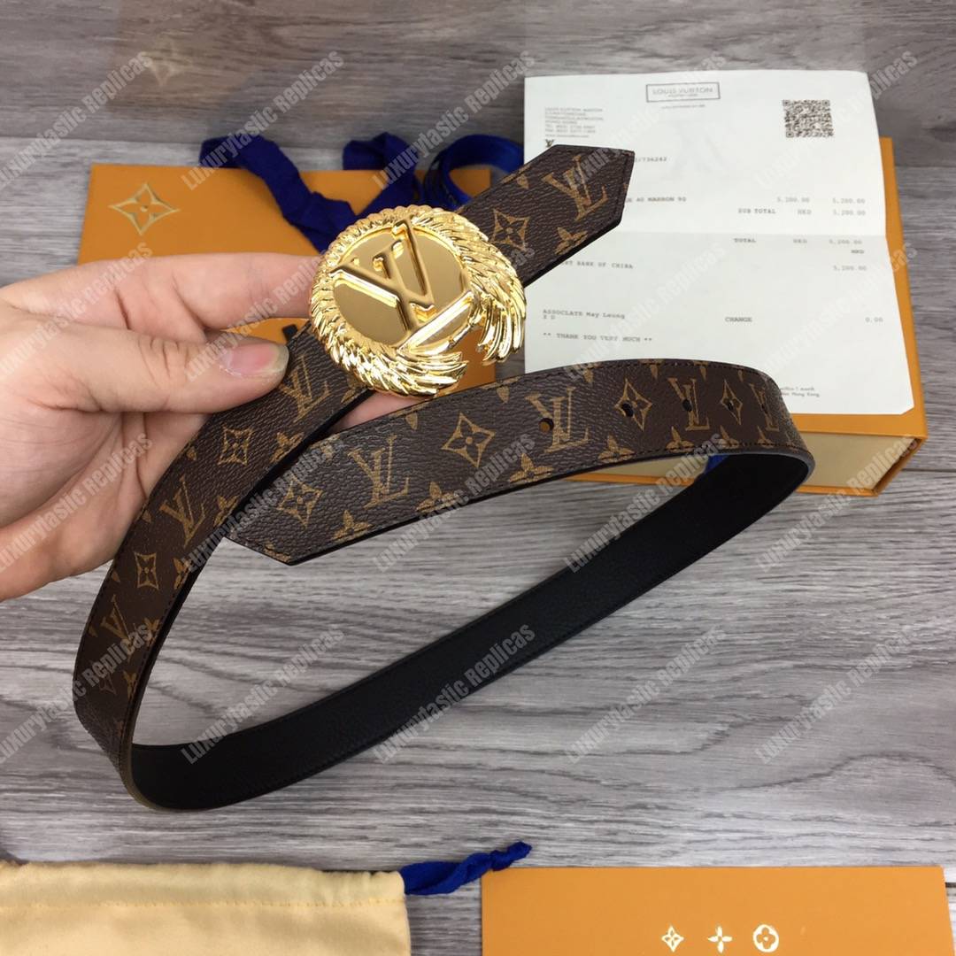 LV Circle 30mm Reversible Monogram Belt