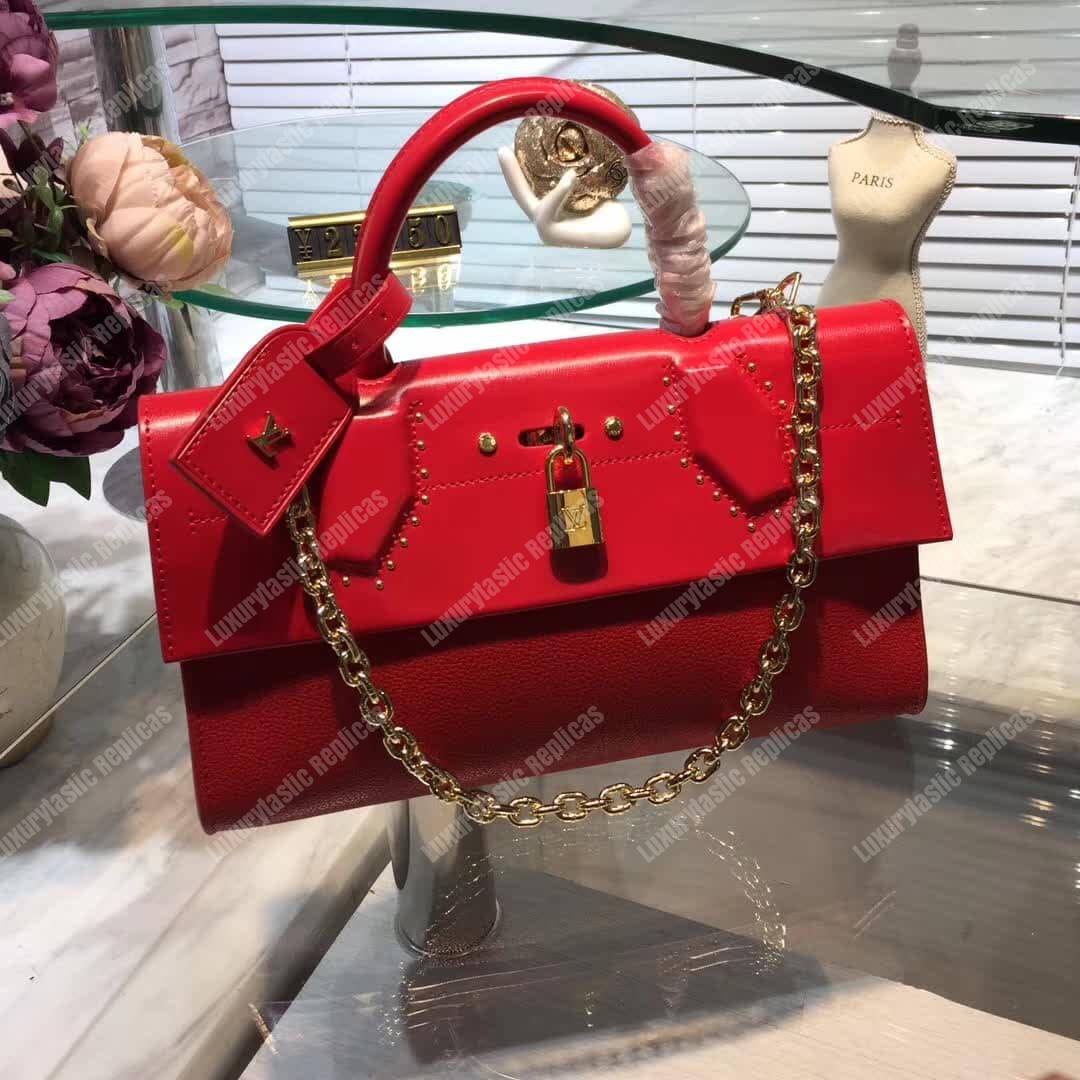 LV Pochette City Steamer Taurillon Leather
