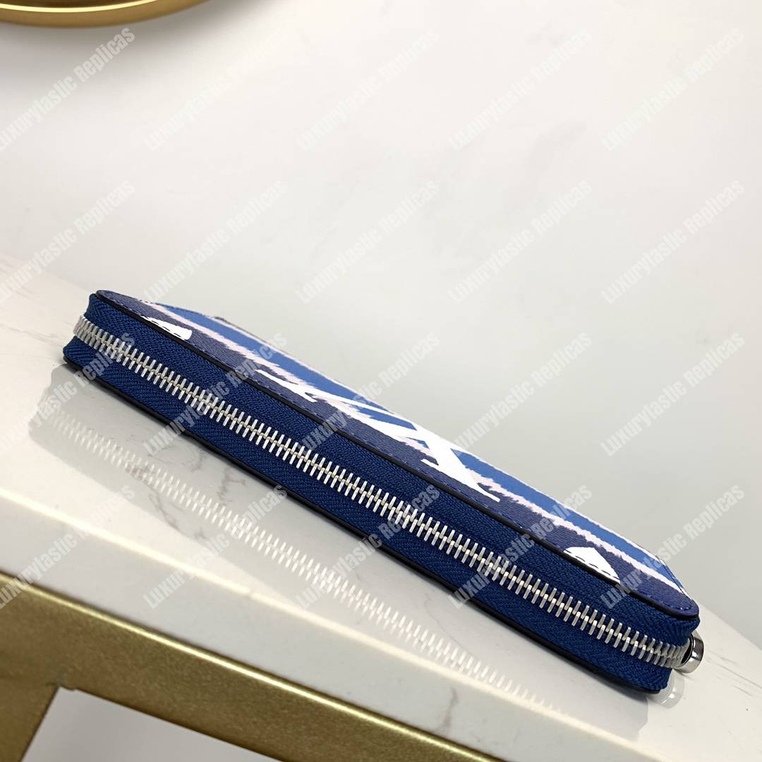 LV Escale Zippy Wallet Bleu