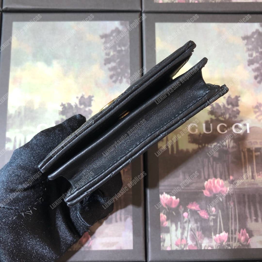 G*u*i gg marmont card case wallet black