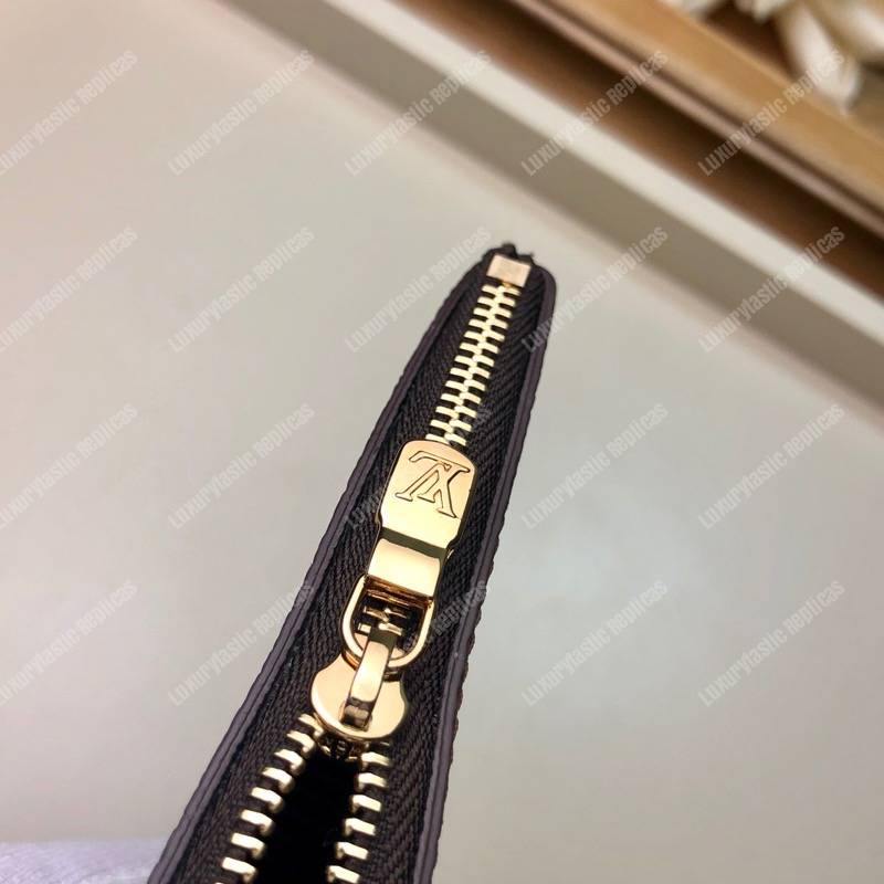 LV Key Pouch Damier Ebene Canvas