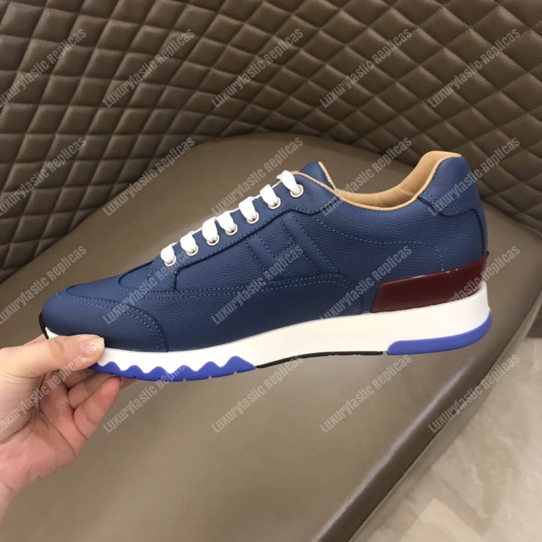 H**mes trail sneaker blue