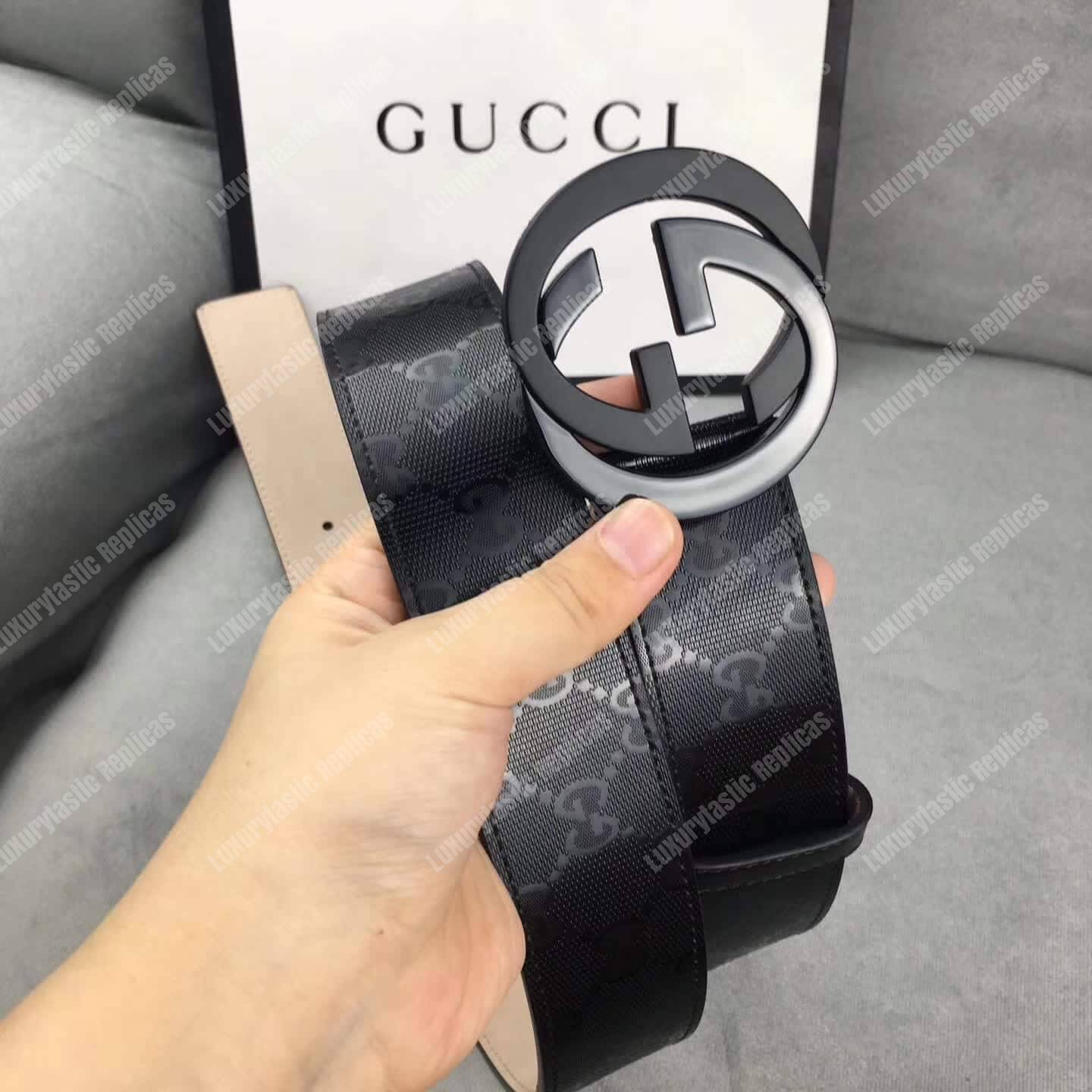 G*u*i gg imprime belt with g buckle