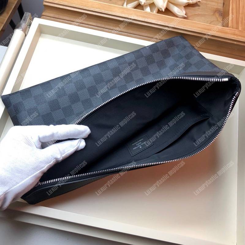 LV Discovery Pochette Damier Graphite Canvas