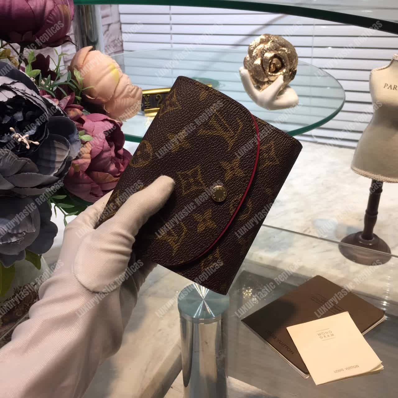 LV Ariane Wallet Monogram Fuchsia