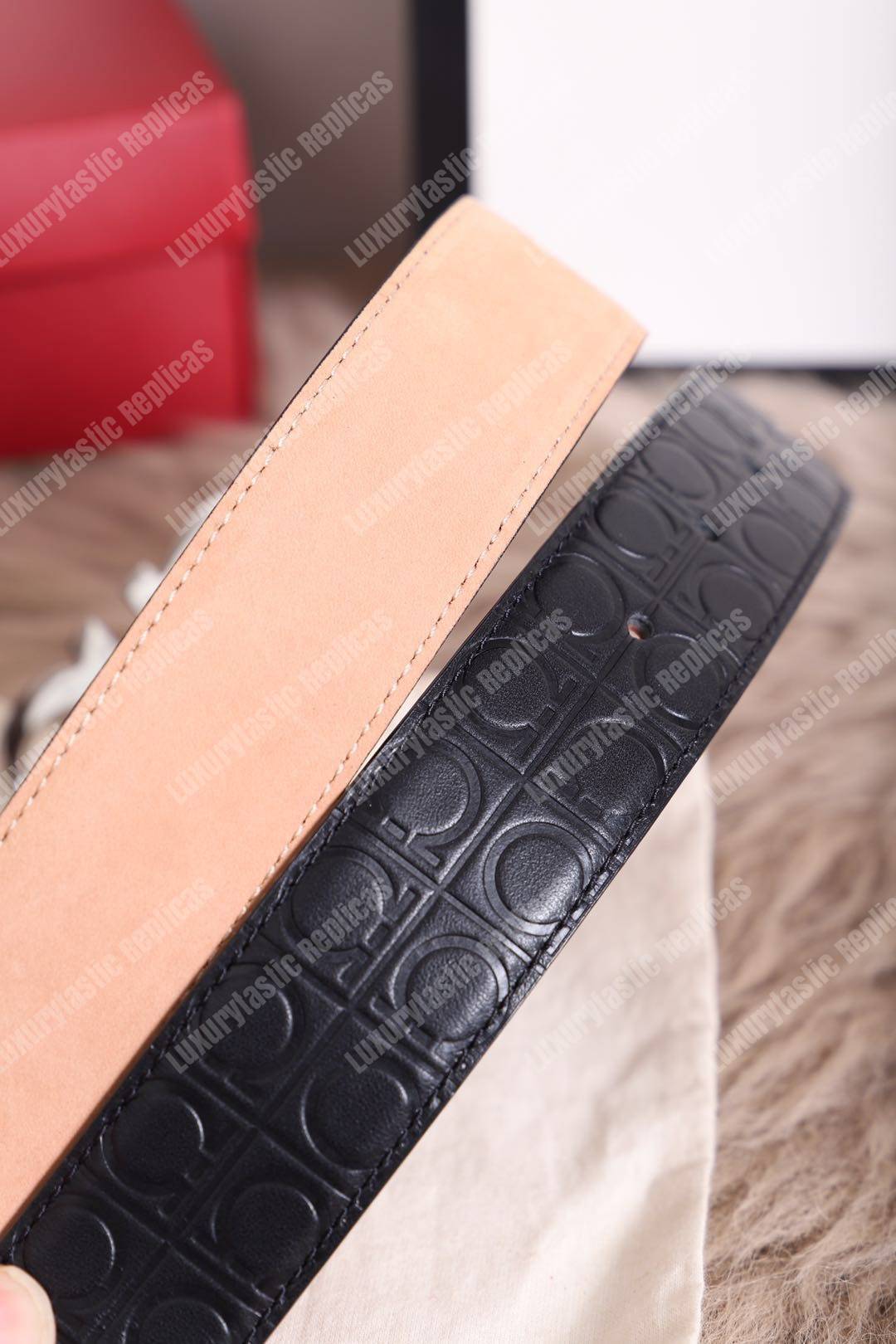 ﻿Salvatore Ferragamo Adjustable Gancini Belt