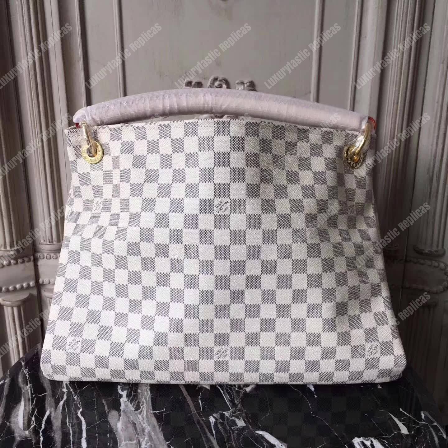 LV Artsy MM Damier Azur Canvas