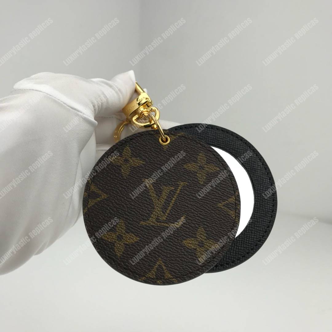 LV Mirror Bag Charm & Key Holder Monogram/Black