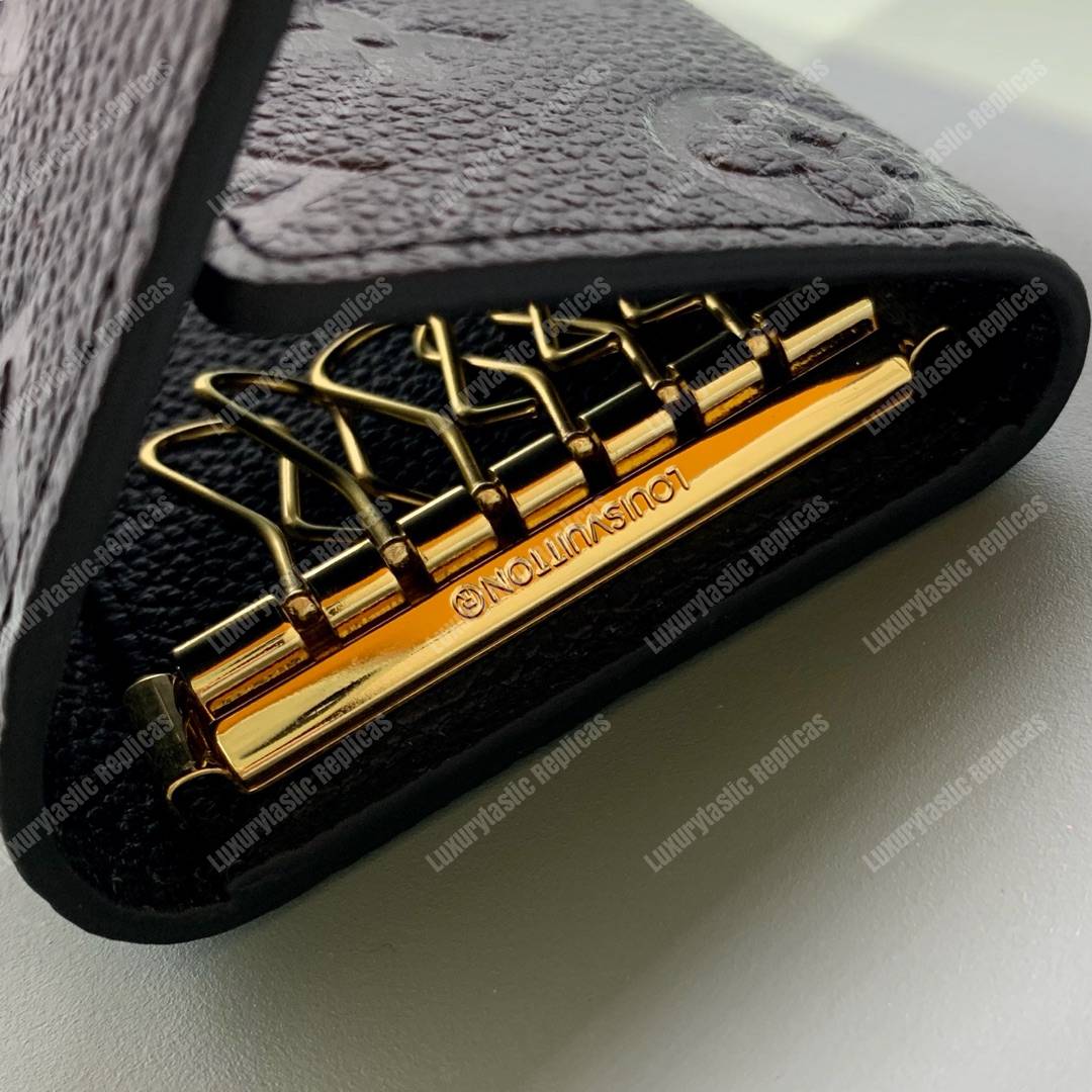 LV 6 KEY HOLDER Monogram Empreinte leather Noir