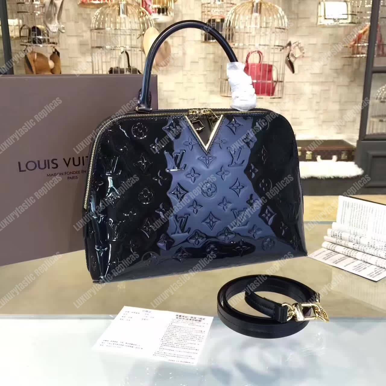 LV Melrose Monogram Vernis Black
