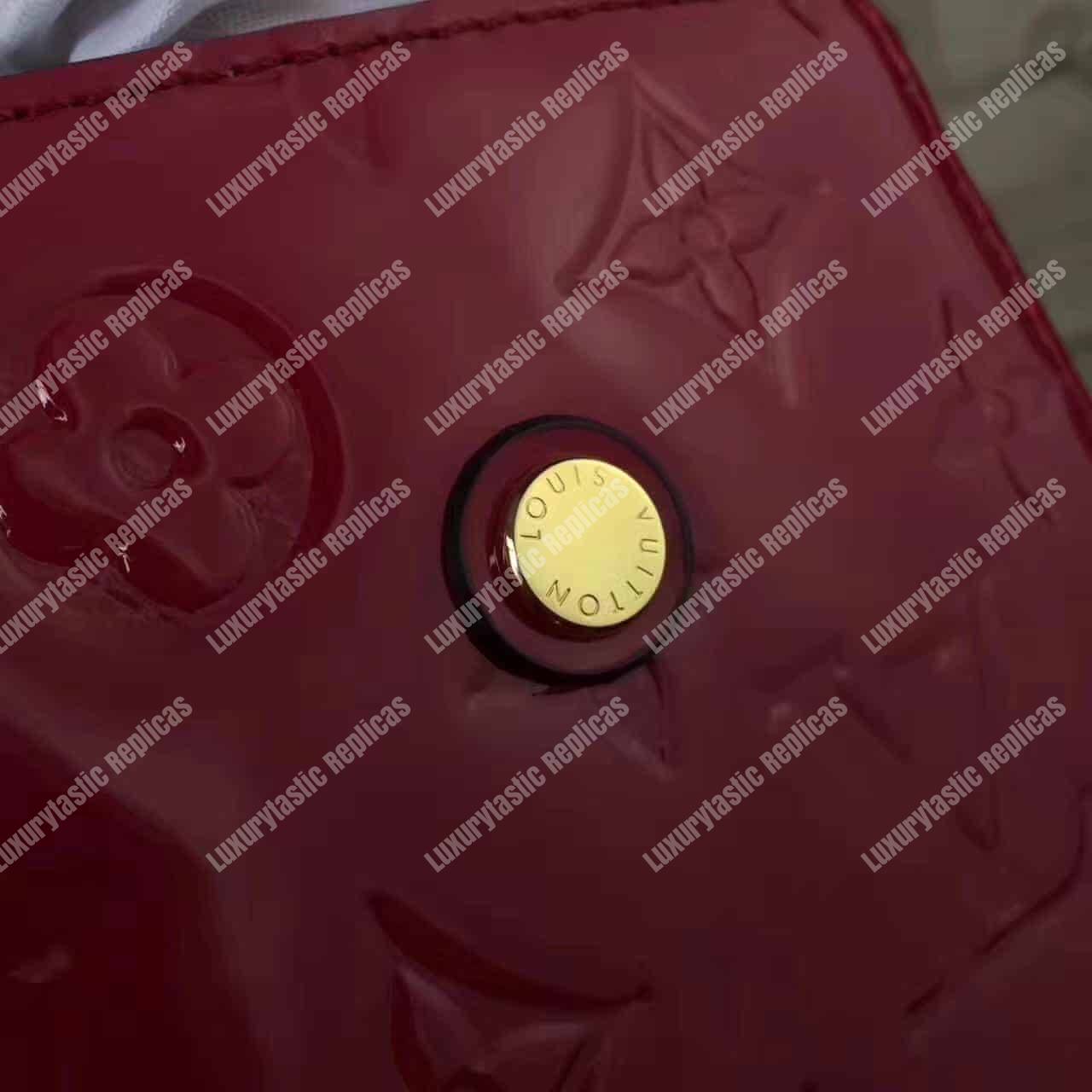LV Montaigne BB Tote Bag Monogram Vernis
