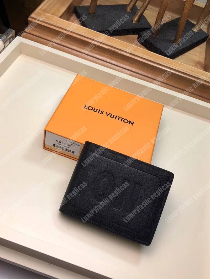 LV Fall-Winter 2018 Multiple Wallet Dark Infinity Leather