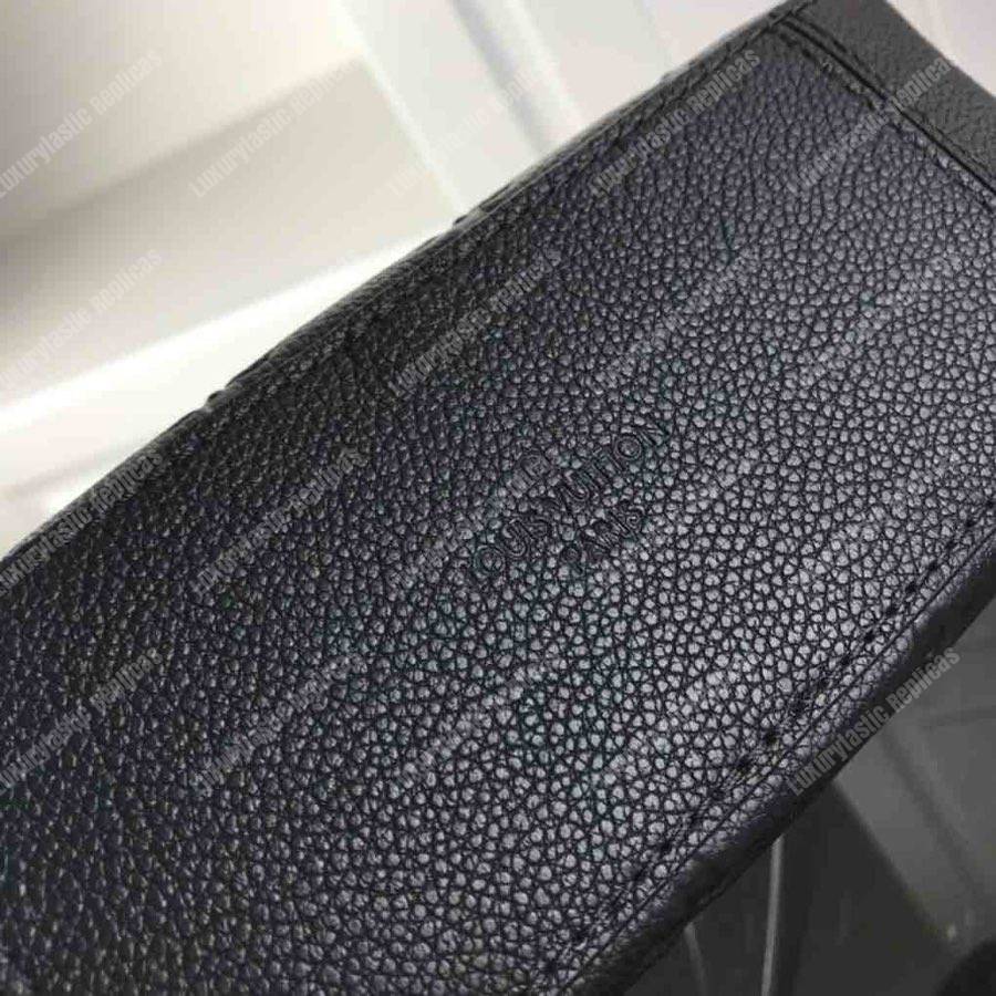 LV Saintonge Monogram Empreinte Leather Noir