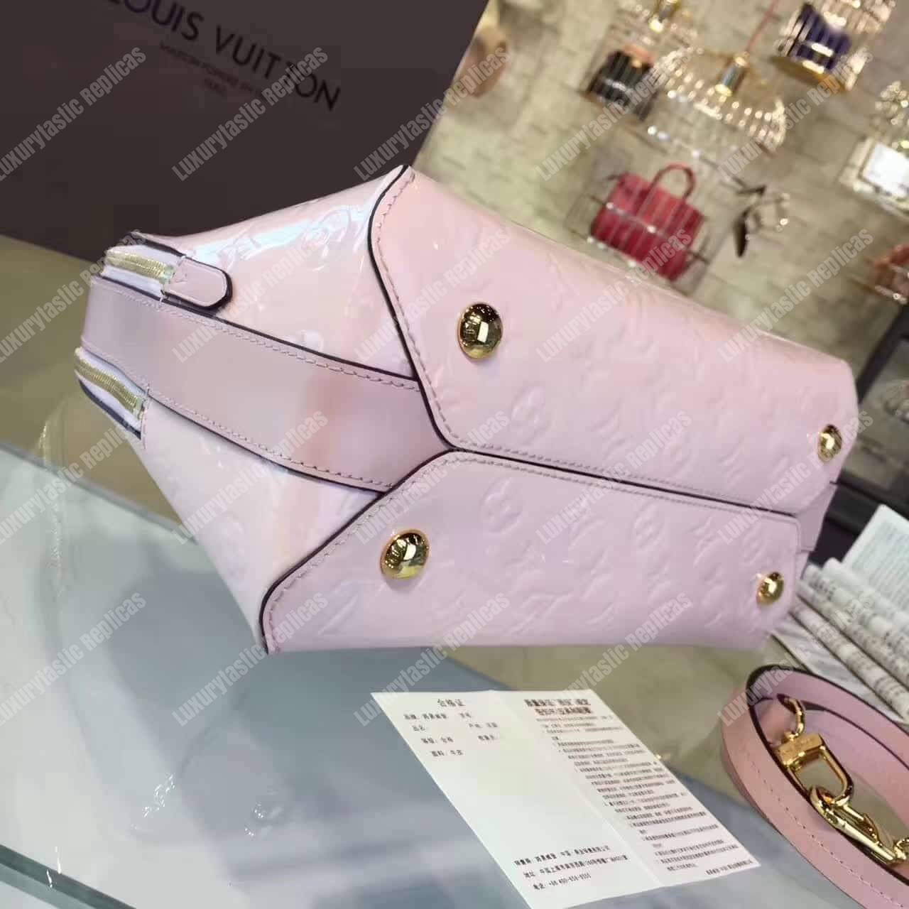 LV Melrose Monogram Vernis Pink