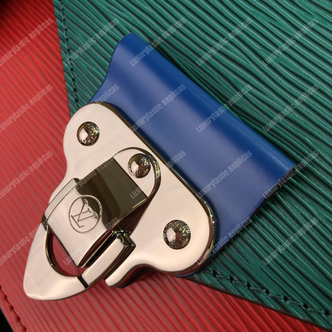 LV Pochette Epi Leather Red/Green/Blue