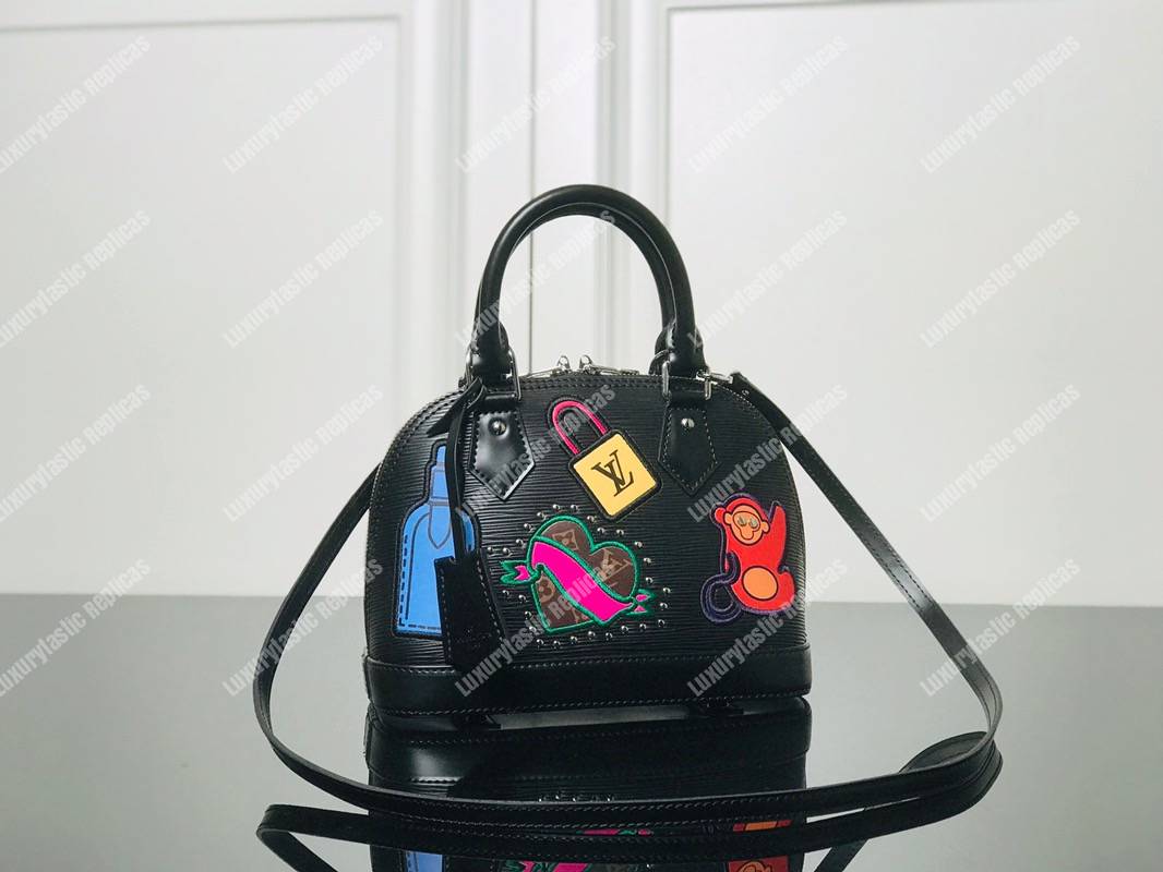 LV Alma BB Epi Leather Trunk-Maker Black