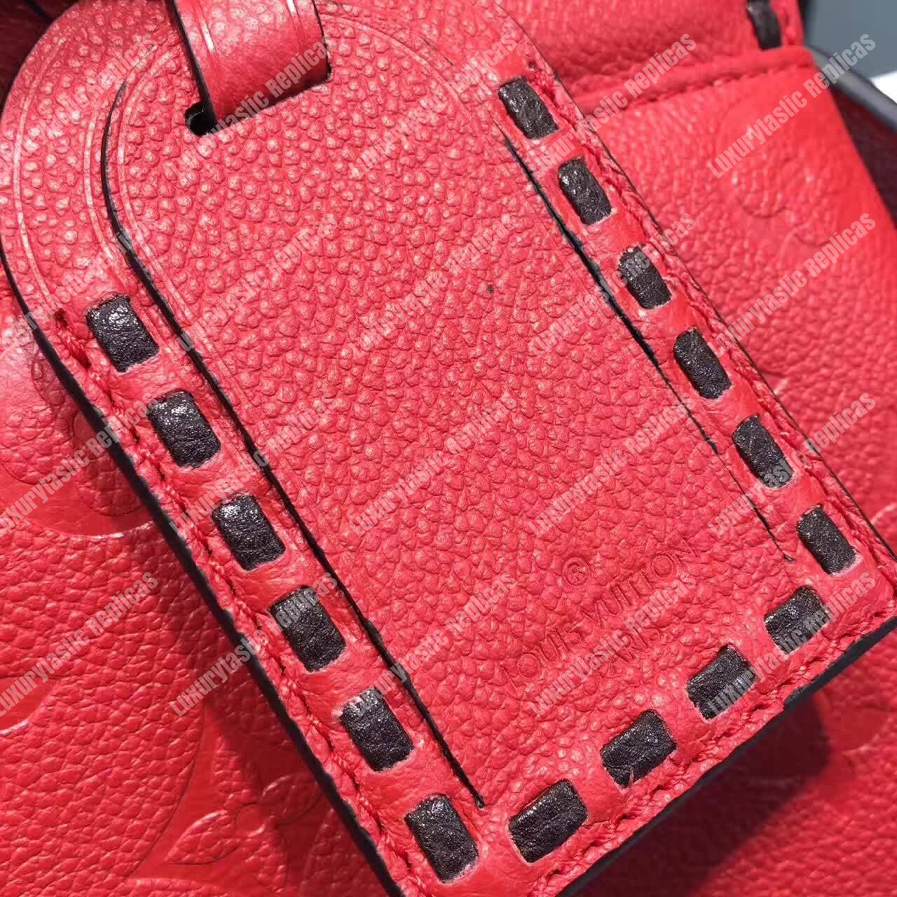 LV Vosges MM Bag Monogram Empreinte Leather Cerise