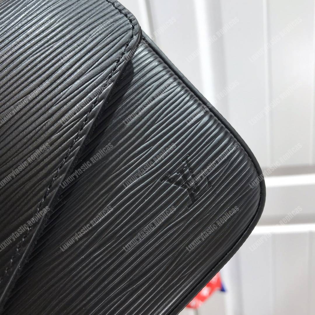 LV Pochette Félicie Epi Leather Noir