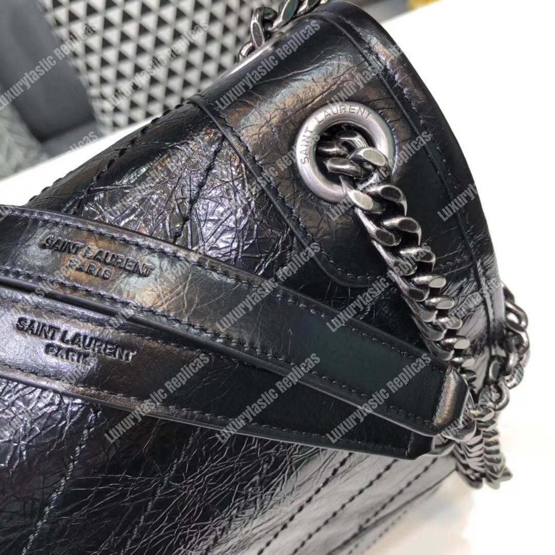 Saint Laurent Niki Large In Vintage Leather Black