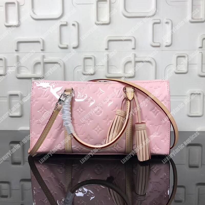 LV Neo Triangle Vernis Leather Rose Ballerine